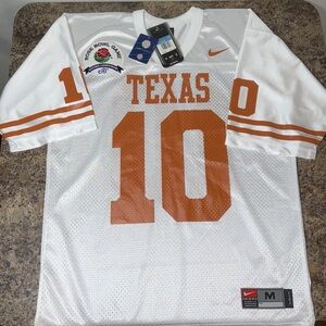 VINCE YOUNG 10 Texas Longhorns Rose Bowl Nike Men’s Football Jersey RARE M NWT!